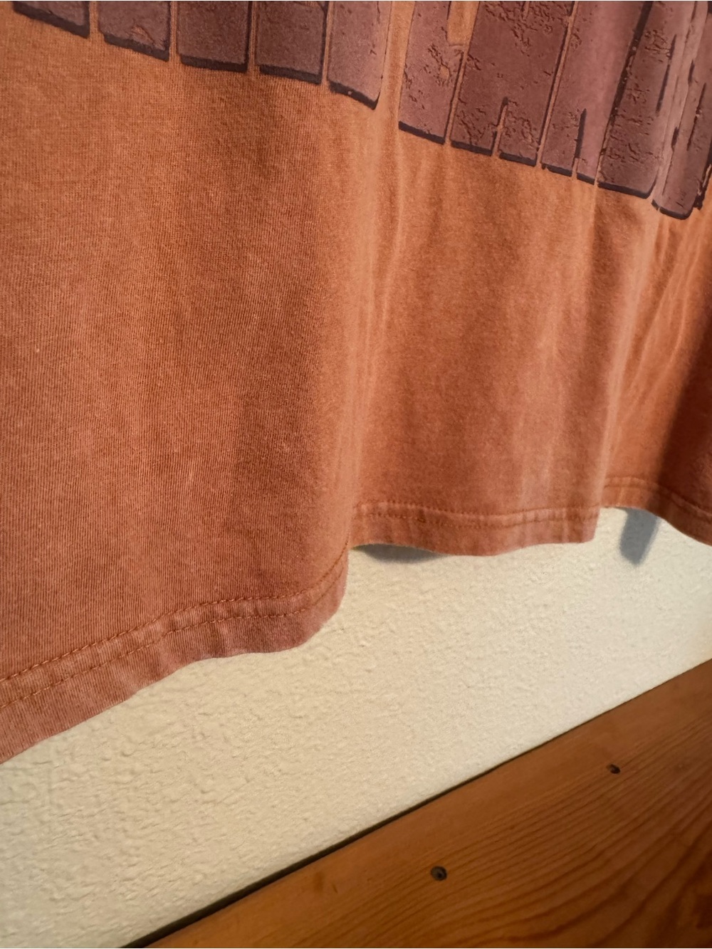 Washed Rust Graphic Short Sleeve Tee - Eagle Print - Picture 5 of 10
